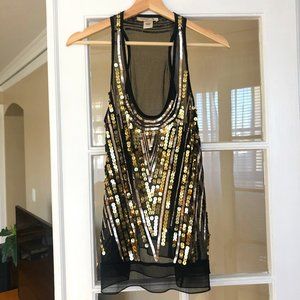 Sparkly Gold and Rose Gold Tank Top